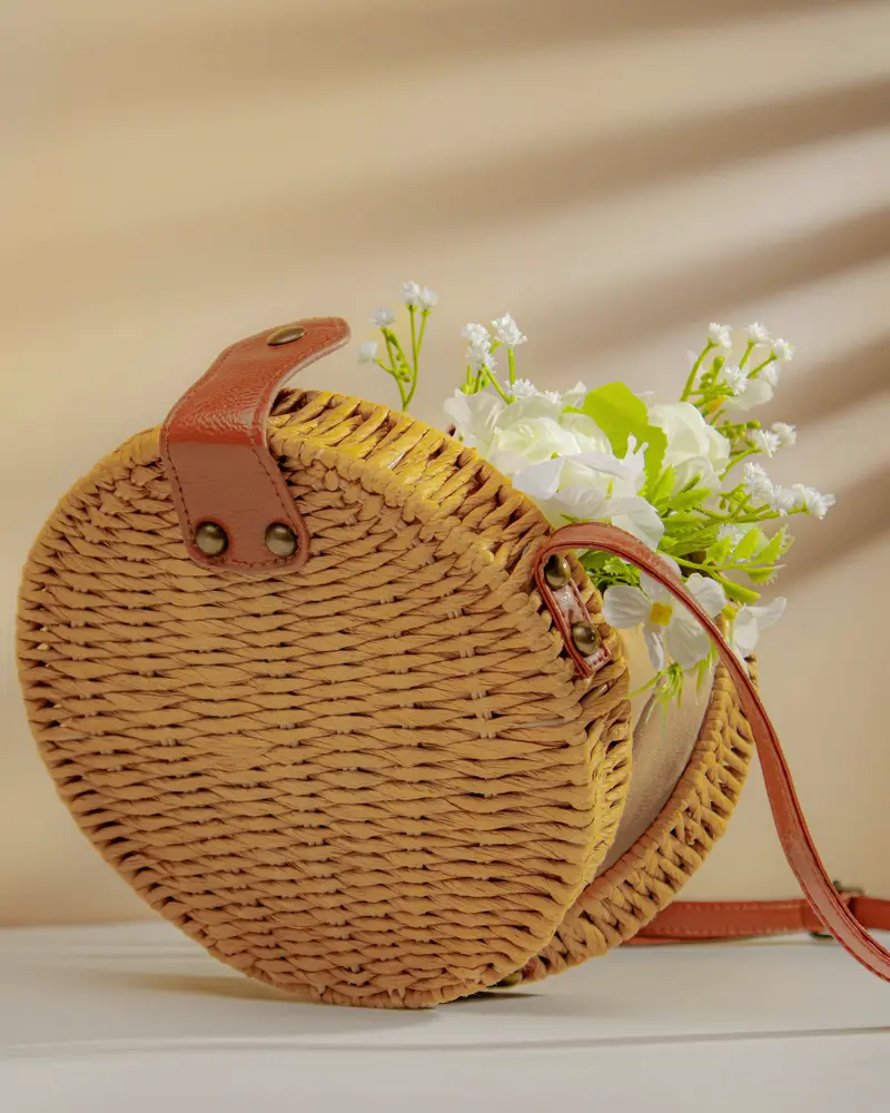 Túi Lục Bình Quai Tròn Đan Tay